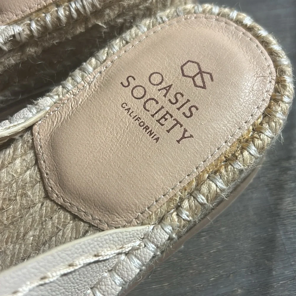 Oasis Society Cream Espadrille platform sandal‎